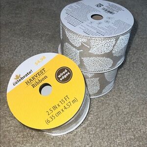 NWT! Celebrate Harvest Ribbon with Wired Edges